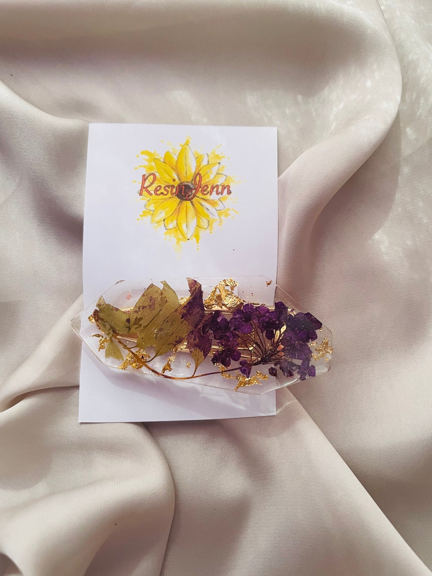 Floral hair clip