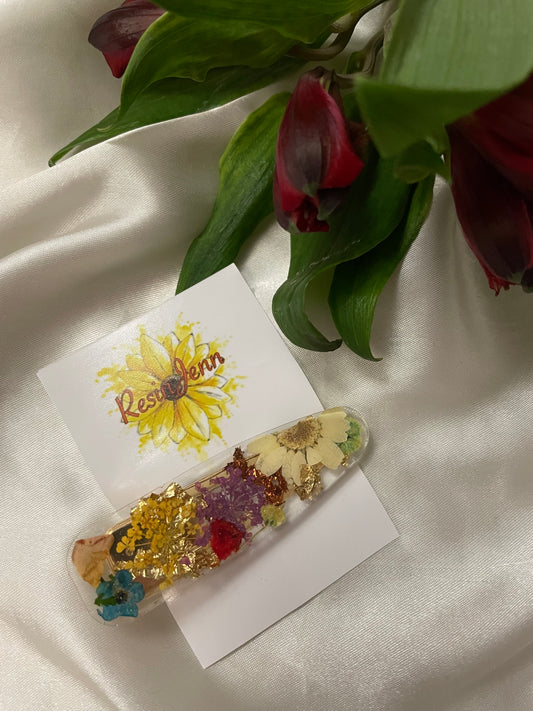 Floral hair clip