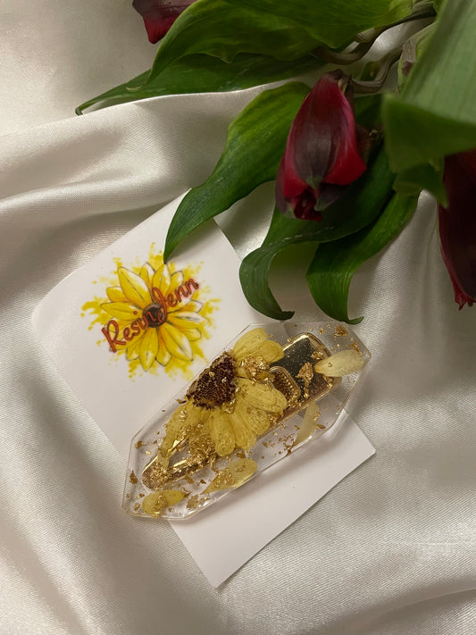 Daisy hair clip