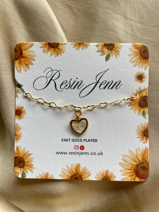 Queen Annes Lace delicate bracelet