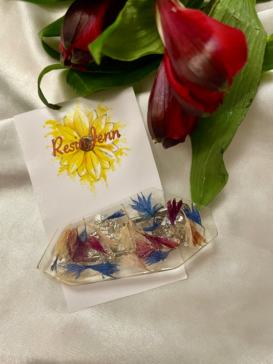Chunky floral hair clip