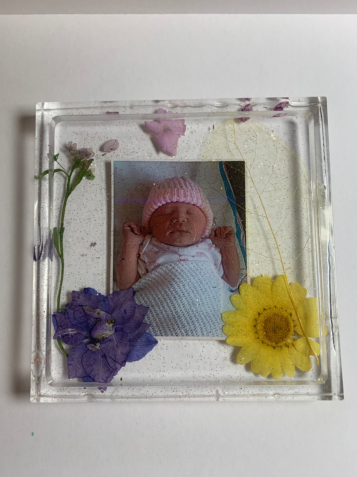 Personalised Floral Trinket Dish / Coaster