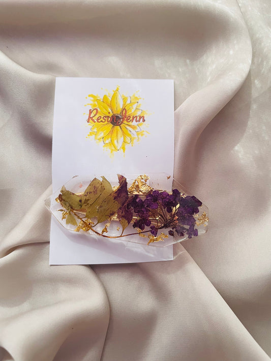 Floral hair clip
