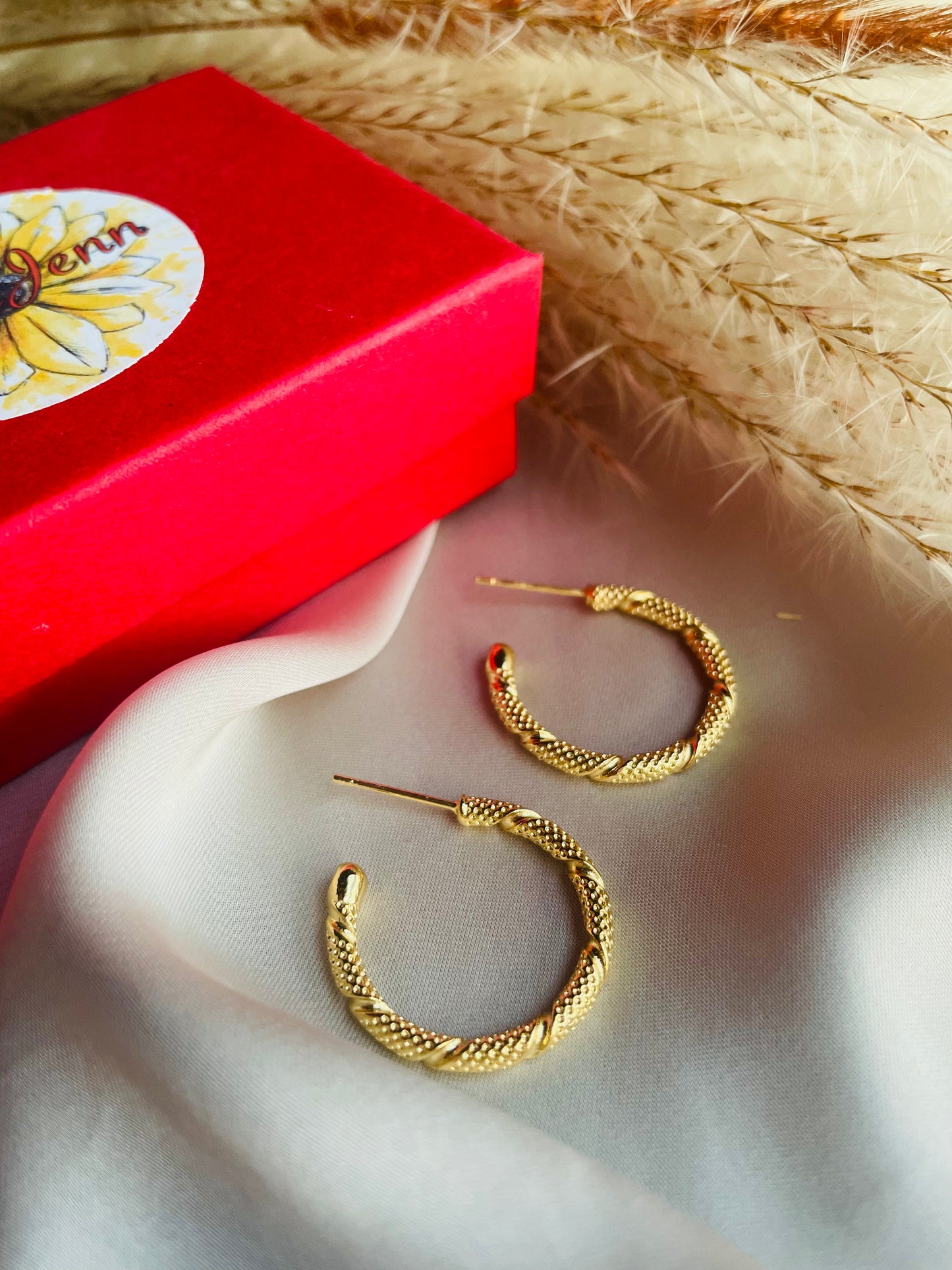 Gold Plated Hoop Earrings